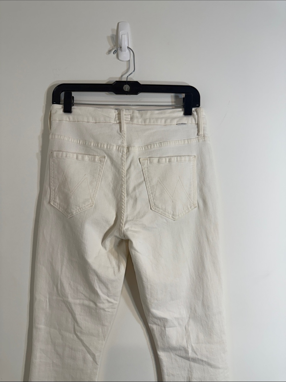 Mother Denim High Waisted Looker Ankle Fray Tea And Biscuits Wash Size 28 - Picture 6 of 9